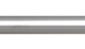 Main courante acier nickel brossé Ø40mm L.2m pour usage intérieur