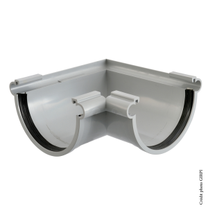 Angle mixte PVC dév.25 GRIS - à joint
