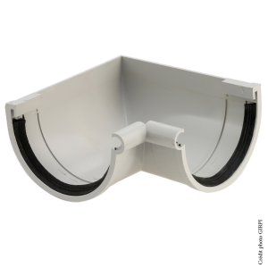 Angle intérieur PVC dév.33 GRIS
