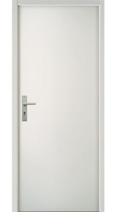 Bloc-porte coupe-feu EI30 prépeint H 66x54mm 204x83cm poussant droit Serrure de sûreté 1 point