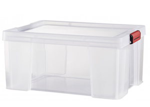 Bac rangement 27L CLIP'N STORE Transparent 39x50x20cm