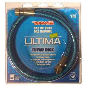 Tuyau inox gaz naturel 1,00m ULTIMA illimité