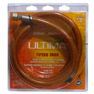Tuyau inox butane-propane 1,50m ULTIMA illimité