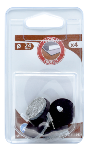 Patin feutre à clouer Ø24 - 4 pces