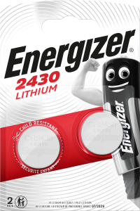 Pile CR2430 3V lithium Energizer - 2 pces
