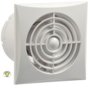 Extracteur standard SILENCE 100 blanc Ø100 pour WC / salle d''eau