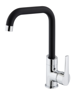 Mitigeur EVIER haut noir/chromé DESIGN IN15/NC - FIN DE SERIE