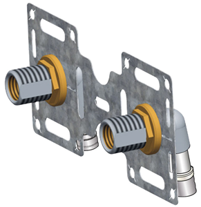 Kit platine raccord douche Multicouche à sertir Ø16