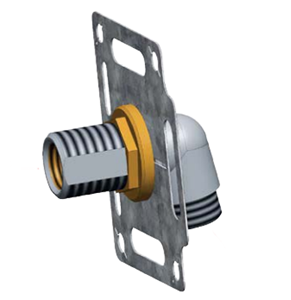 Kit platine raccord robinet WC universel 1 sortie