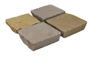 Pavés Kandla Multicolor 14x14x5-7cm - Passage Véhicule léger +/- 51pces au m2