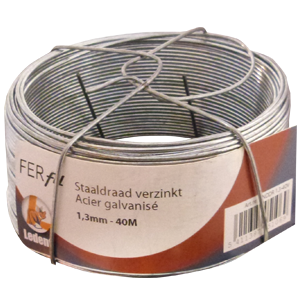 Fil de ligature galvanisé 1,3mmx40m