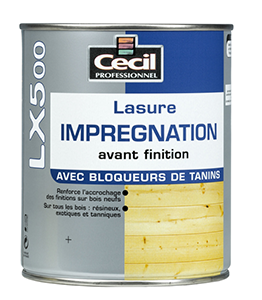Lasure bois foncé imprégnation 1L LX500 - FIN DE SERIE