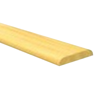 Chant plat bois exo blanc 2 arrondis 7,3x37,5 2m40