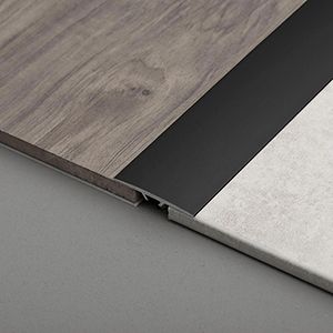 Profilé Expansion MULTIFLOOR 40mmx1m alu Thermolaqué Noir à visser - FIN DE SERIE - MFDACM 4011/100