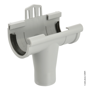 Naissance centrale PVC à joint dév.16 GRISE