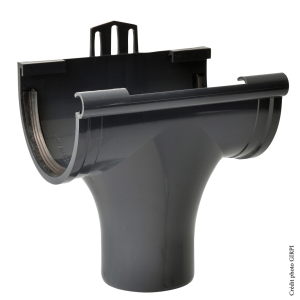 Naissance centrale PVC à joint dév.25 ARDOISE