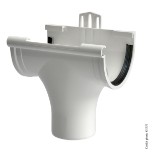 Naissance centrale PVC à joint dév.25 BLANCHE