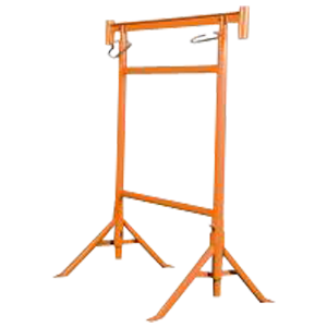 Tréteau maçon 1,20 à 2,10m pieds pivotants - tube Ø49