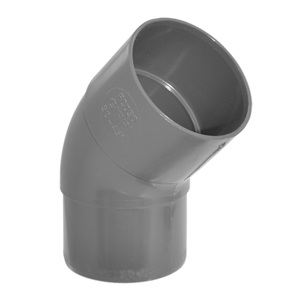 Coude PVC 45° eaux pluviales Ø50mm ARDOISE