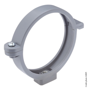 Collier PVC eaux pluviales Ø100mm GRIS