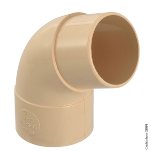 Coude PVC 67°30 eaux pluviales Ø50mm SABLE