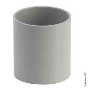 Manchon PVC eaux pluviales Ø80mm GRIS