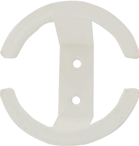 Patère ECO 1 tête plastique Blanc