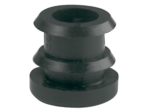 Lot de 4 embouts entrants noir pour tube rond Ø19mm