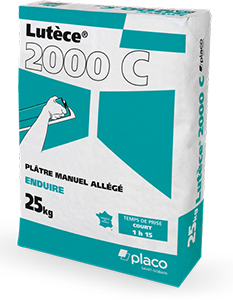 Platre LUTECE 2000 Court allégé 25kg