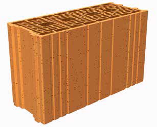 Porotherm GF R20 Th+ 50x20x29,9 - R=1,45 - 6,6/m² - P/50 - maçonnerie collée