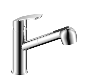 Mitigeur EVIER chromé EDGE avec douchette + flexibles- FIN DE SERIE CU.1500/EDGE