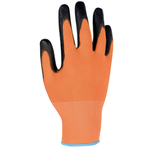 Gants bricolage tricotés orange T10