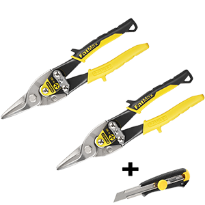 2 Cisailles aviation universelles FATMAX 250mm + 1 cutter MPO offert