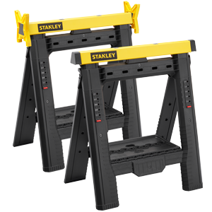 Lot 2 tréteaux pliables téléscopiques STANLEY 71,4x15x79cm