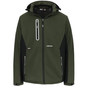 Veste softshell doublée TARIS noire/kaki foncé Taille XXXL - ripstop