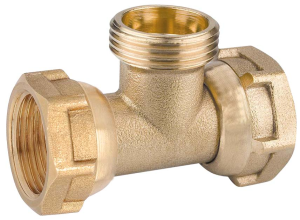 Té femelle-mâle-femelle à 2 écrous mobiles 20x27