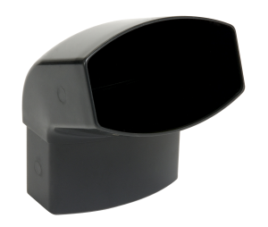 Coude 67° MF OVATION ANTHRACITE pour descente ovoïde Ø90x56mm