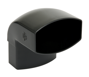 Coude 90° MF OVATION ANTHRACITE pour descente ovoïde Ø90x56mm