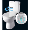 Pack WC horizontal ALYCIA CLEAN FLUSH 3/6L/ sans bride / Abattant frein chute