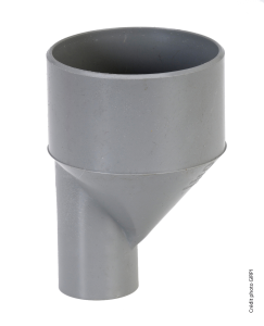 Réduction excentrée PVC Ø80x63mm Mâle/Femelle