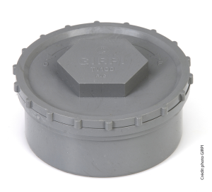 Tampon de visite PVC mâle Ø80mm