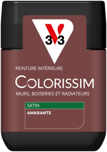 Peinture COLORISSIM Satin 0,075L Amarante Testeur