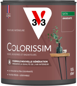 Peinture COLORISSIM Satin 0,5L Amarante