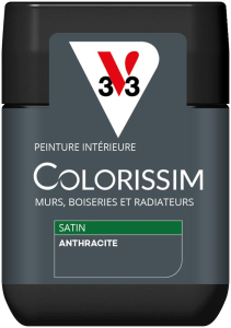 Peinture COLORISSIM Satin 0,075L Anthracite Testeur