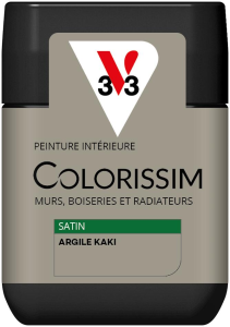 Peinture COLORISSIM Satin 0,075L Argile Kaki Testeur