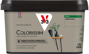 Peinture COLORISSIM Satin 2,5L Argile Kaki