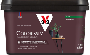 Peinture COLORISSIM Satin 2,5L Aubergine