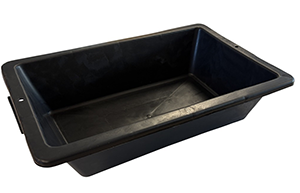 Auge plastique noire 12 litres