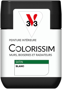 Peinture COLORISSIM Satin 0,075L Blanc Testeur