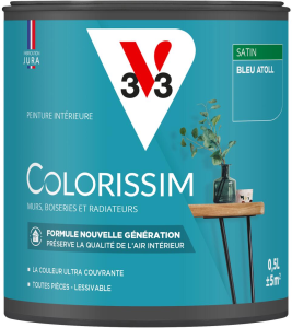 Peinture COLORISSIM Satin 0,5L Bleu Atoll